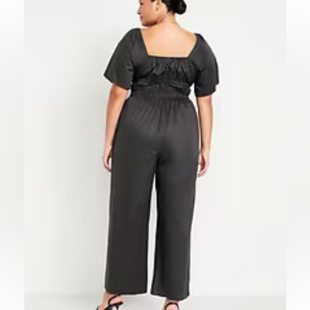 New Smocked-Waist Wide-Leg Jumpsuit